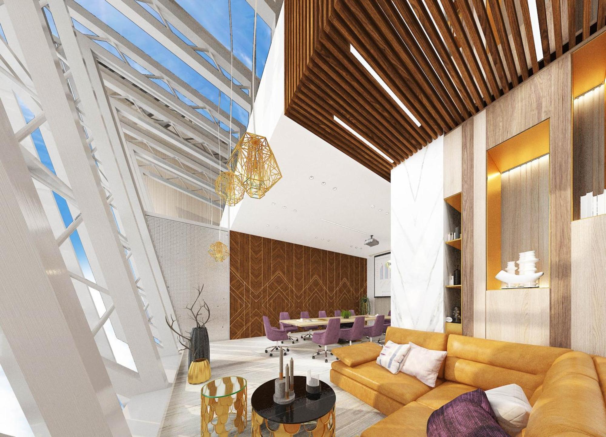 Velero Hotel Doha Lusail Ngoại thất bức ảnh Interior of the Sky Loft